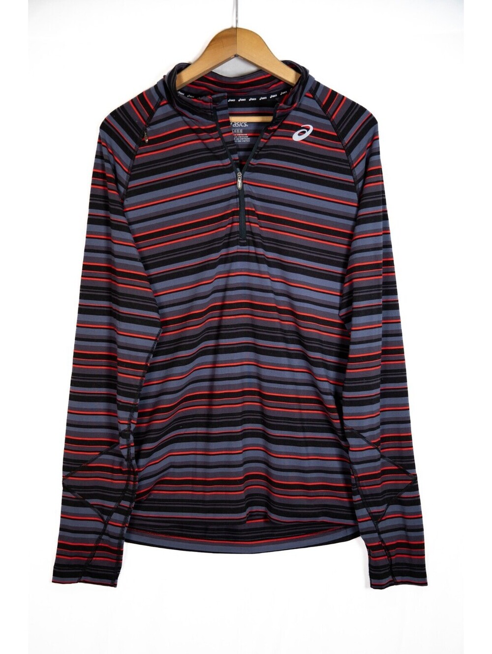 ASICS Men's Multicolor Aztec Striped Pullover Exercise Activity Sweater Men's L